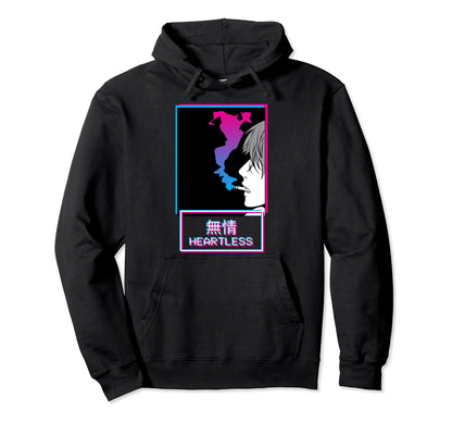 Heartless Anti Social Anime Japanese Hoodie - Unique Graphic for Adults - T-Shirt, Sweatshirt, Hoodie