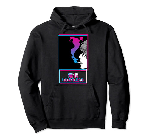 Heartless Anti Social Anime Japanese Hoodie - Unique Graphic for Adults - T-Shirt, Sweatshirt, Hoodie