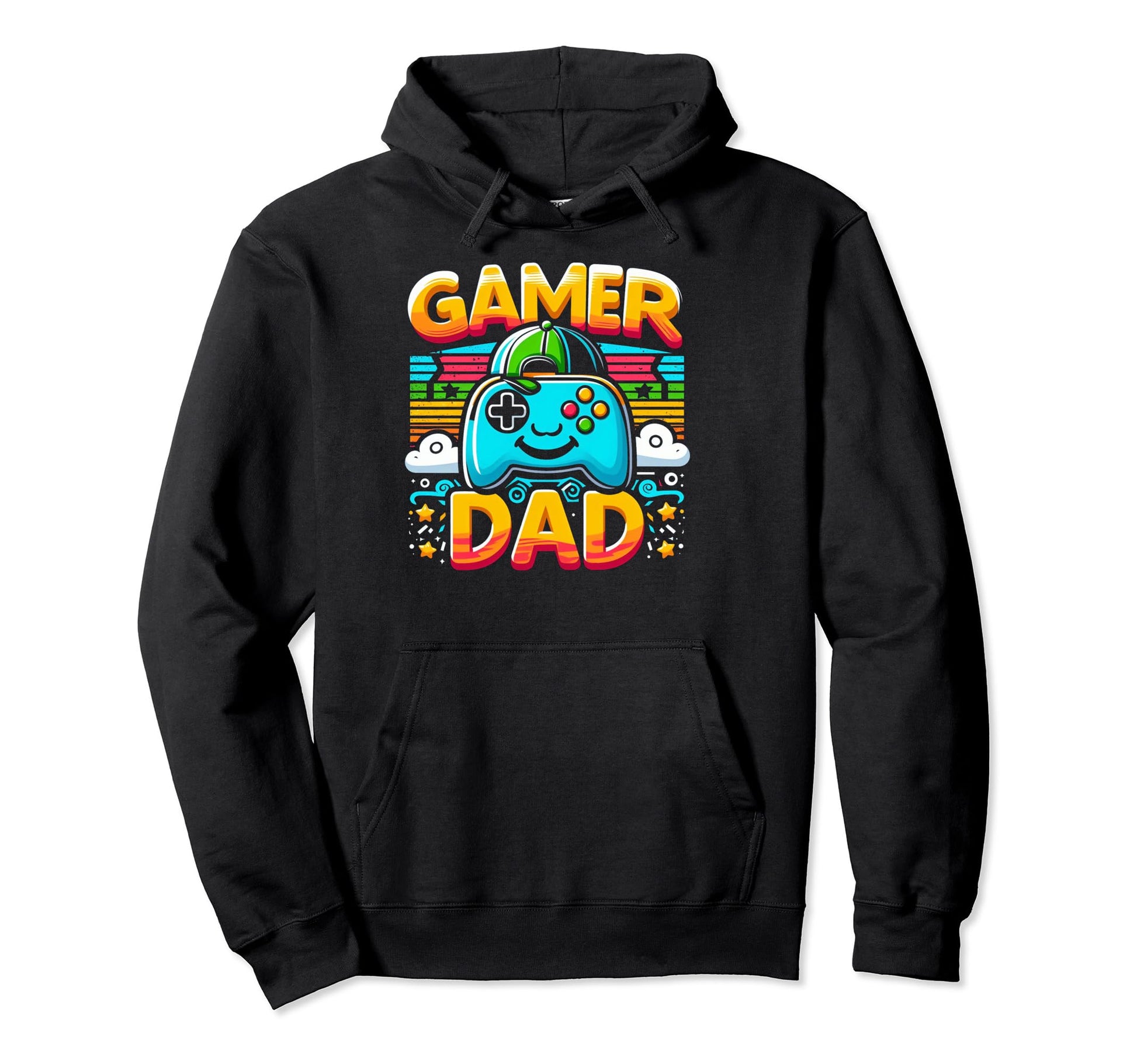 Gamer Dad Game Controller Gaming Video Hoodie - Streetwear Style Men Women - T-Shirt, Sweatshirt, Hoodie