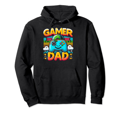 Gamer Dad Game Controller Gaming Video Hoodie - Streetwear Style Men Women - T-Shirt, Sweatshirt, Hoodie