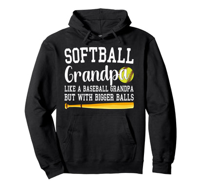 Softball Grandpa Like Baseball Hoodie - Casual Everyday Wear Men Women - T-Shirt, Sweatshirt, Hoodie