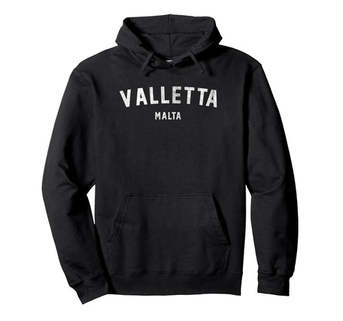 Varsity Valletta Malta Hoodie - Custom Art Print Unisex - T-Shirt, Sweatshirt, Hoodie