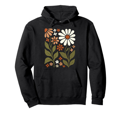 Wildflowers Flowers Pattern Summer Hoodie - Aesthetic Graphic for Adults - T-Shirt, Sweatshirt, Hoodie