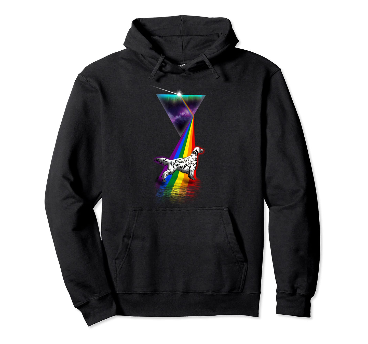 Prism English Setter Hoodie - Custom Art Print for Adults - T-Shirt, Sweatshirt, Hoodie