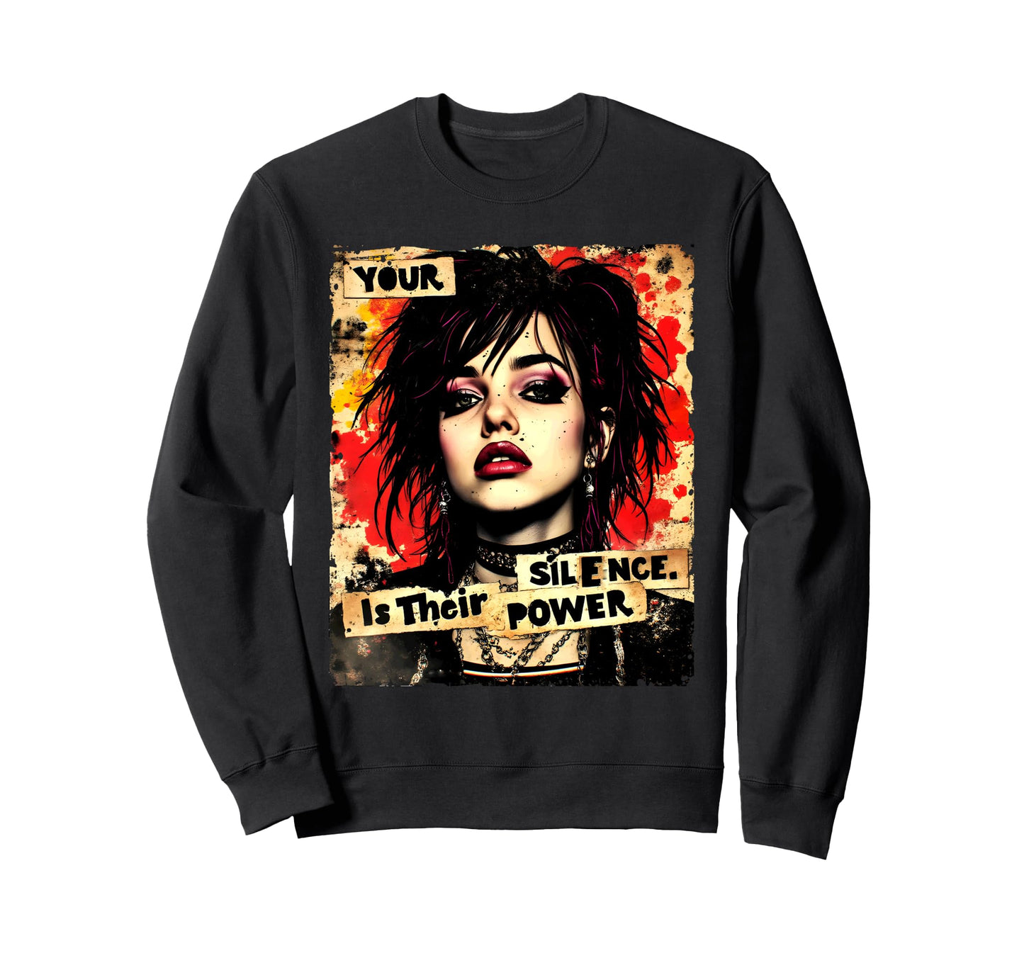 Punk Graffiti 90S Grunge Urban Art Sweatshirt - Unique Graphic Unisex - T-Shirt, Sweatshirt, Hoodie