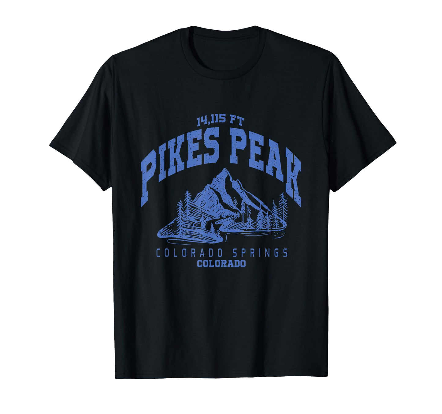 Mountain Hiking Pikes Peak Colorado T-Shirt - Graphic Print Men Women - T-Shirt, Sweatshirt, Hoodie