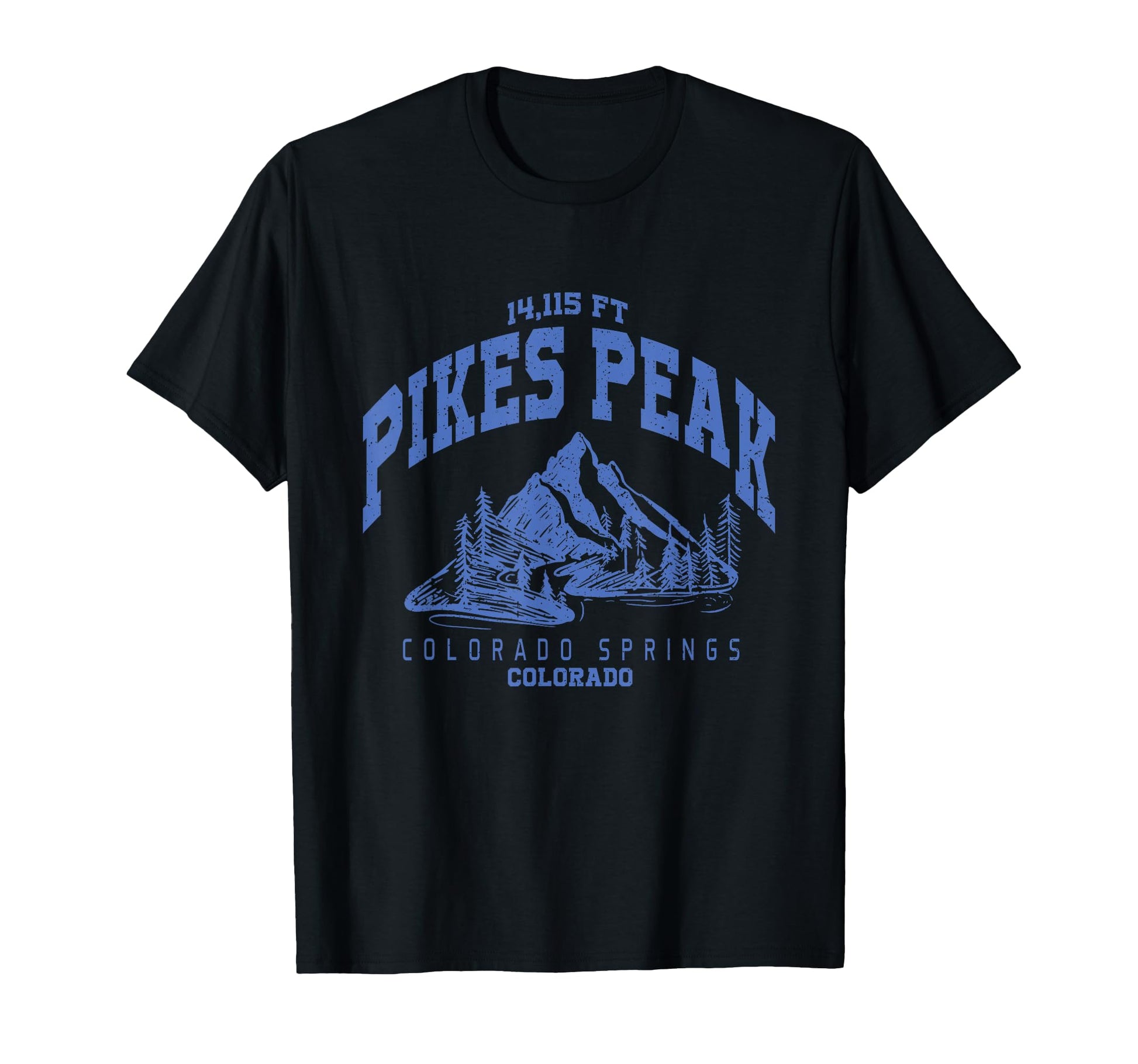 Mountain Hiking Pikes Peak Colorado T-Shirt - Graphic Print Men Women - T-Shirt, Sweatshirt, Hoodie