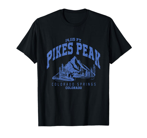 Mountain Hiking Pikes Peak Colorado T-Shirt - Graphic Print Men Women - T-Shirt, Sweatshirt, Hoodie
