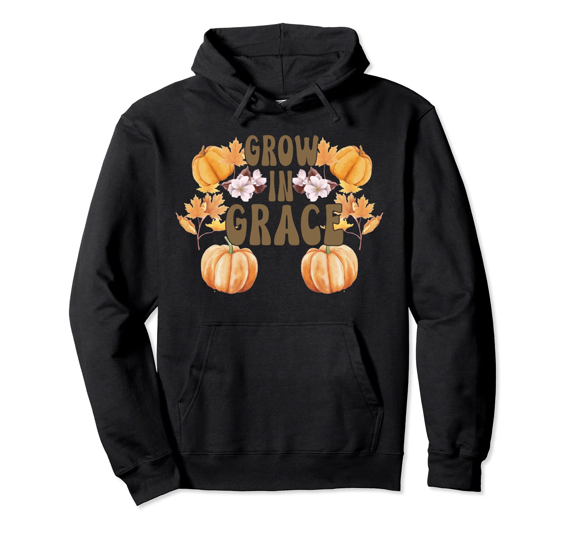 Grow Grace Tees Boho Pumpkin Christian Hoodie - Custom Art Print Men Women - T-Shirt, Sweatshirt, Hoodie