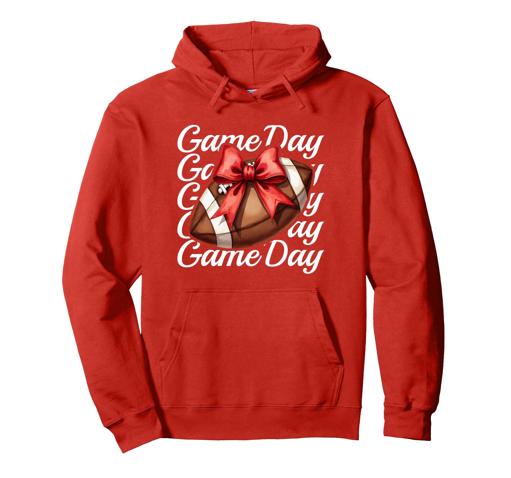 Cheer Fall Football Mom Red Game Day Hoodie - Aesthetic Graphic Unisex - T-Shirt, Sweatshirt, Hoodie
