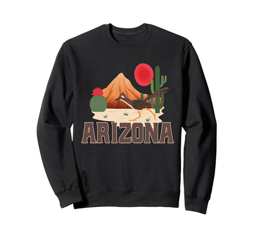 Arizona Roadrunner Boho Desert Sweatshirt - Casual Everyday Wear Unisex - T-Shirt, Sweatshirt, Hoodie