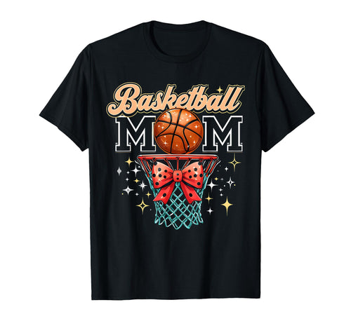 Basketball Mom Game Day Coquette T-Shirt - Casual Everyday Wear for Adults - T-Shirt, Sweatshirt, Hoodie