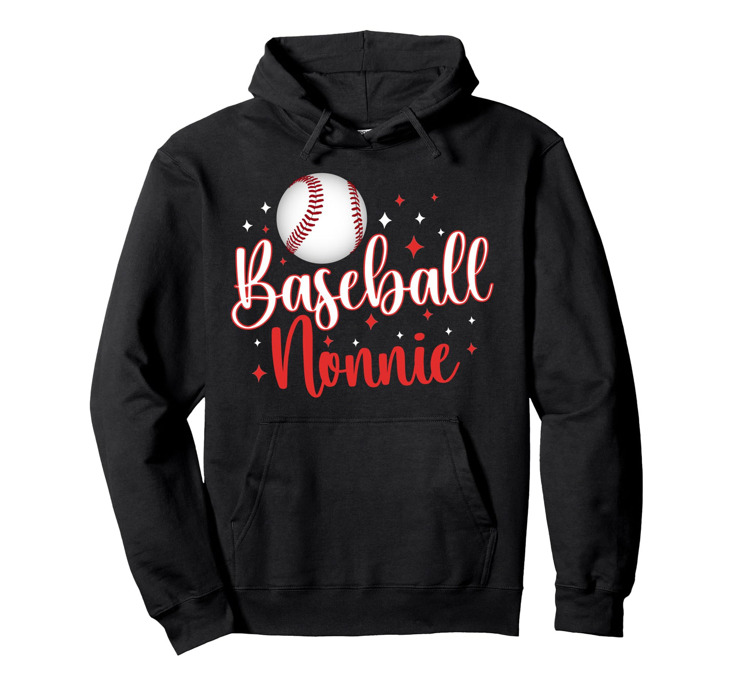 Baseball Nonnie Baseball Player Nonnie Hoodie - Graphic Print for Adults - T-Shirt, Sweatshirt, Hoodie