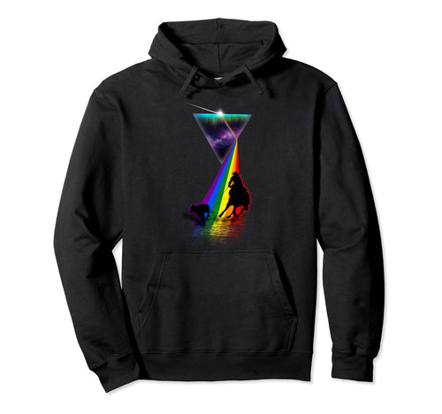 Prism Calf Roper Hoodie - Minimalist Print for Adults - T-Shirt, Sweatshirt, Hoodie