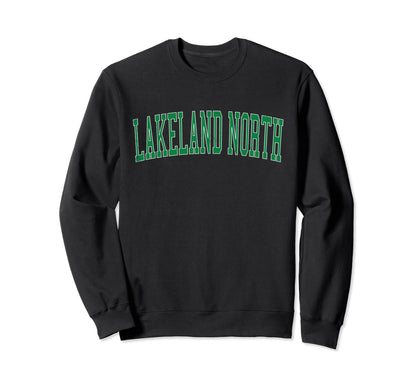 Lakeland North Wa Distressed Sweatshirt - Custom Art Print for Adults - T-Shirt, Sweatshirt, Hoodie