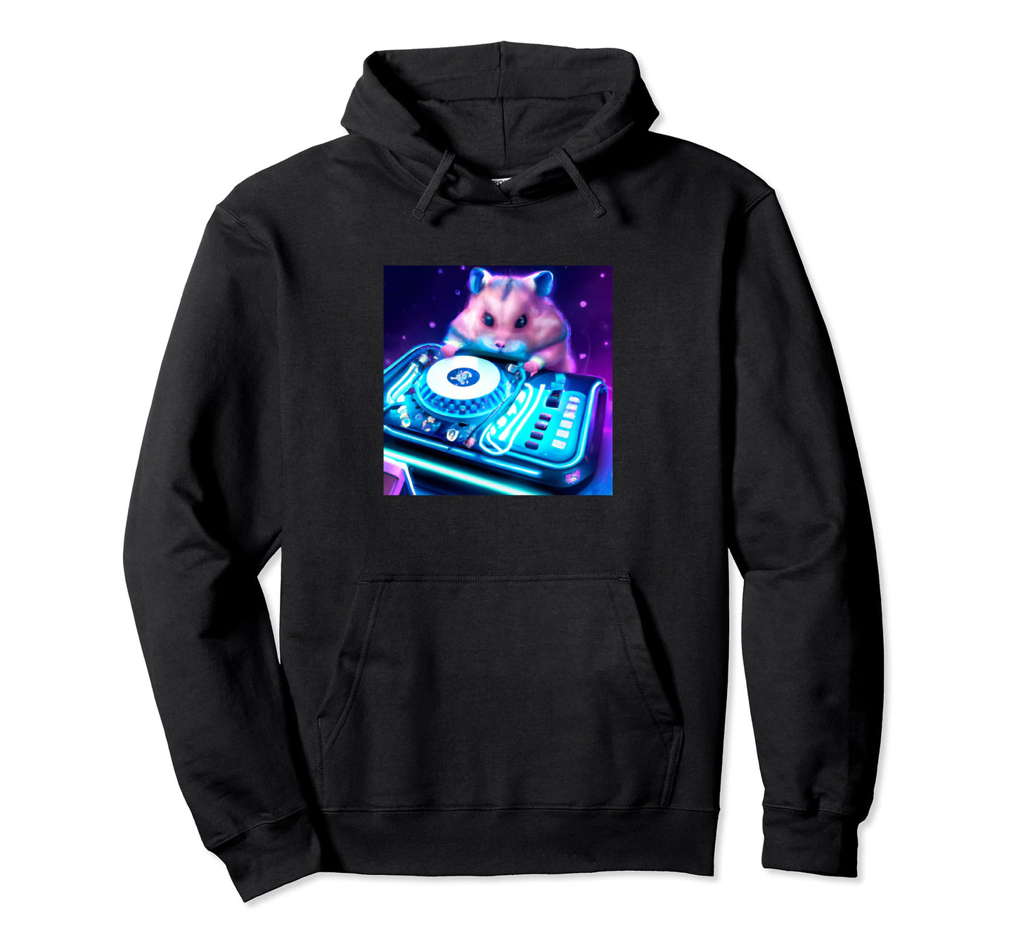 Hamster Vaporwave Dj Aesthetic Hoodie - Unique Graphic Men Women - T-Shirt, Sweatshirt, Hoodie