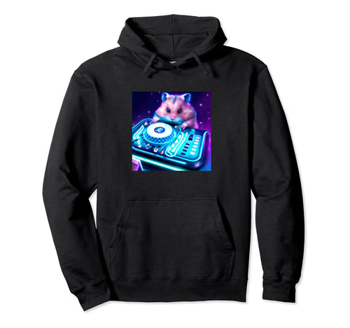 Hamster Vaporwave Dj Aesthetic Hoodie - Unique Graphic Men Women - T-Shirt, Sweatshirt, Hoodie