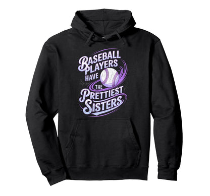 Baseball Sibling Baseball Players Hoodie - Minimalist Print Men Women - T-Shirt, Sweatshirt, Hoodie