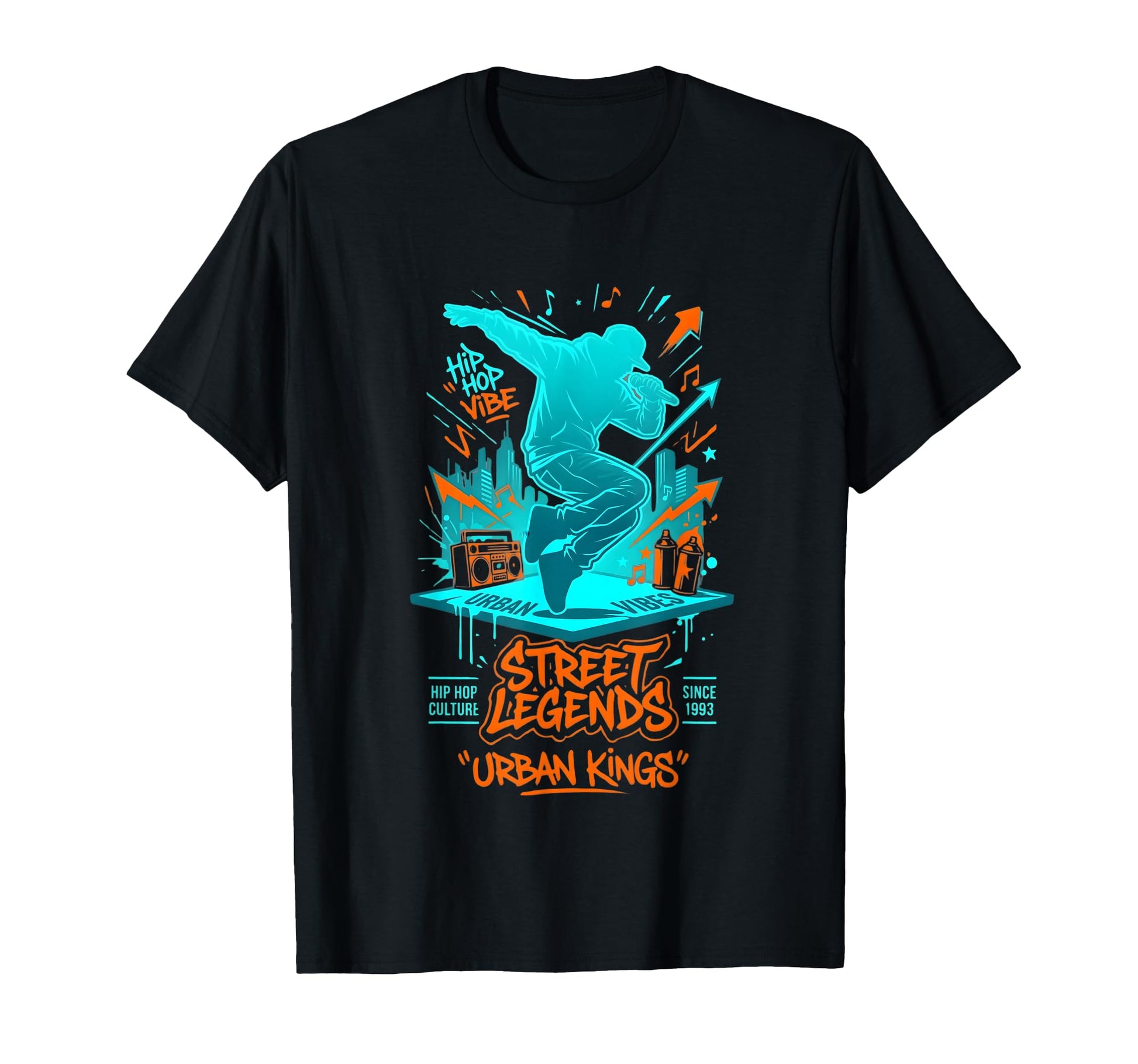 Old School Hip Hop Legends Break Dancer T-Shirt - Custom Art Print Unisex - T-Shirt, Sweatshirt, Hoodie