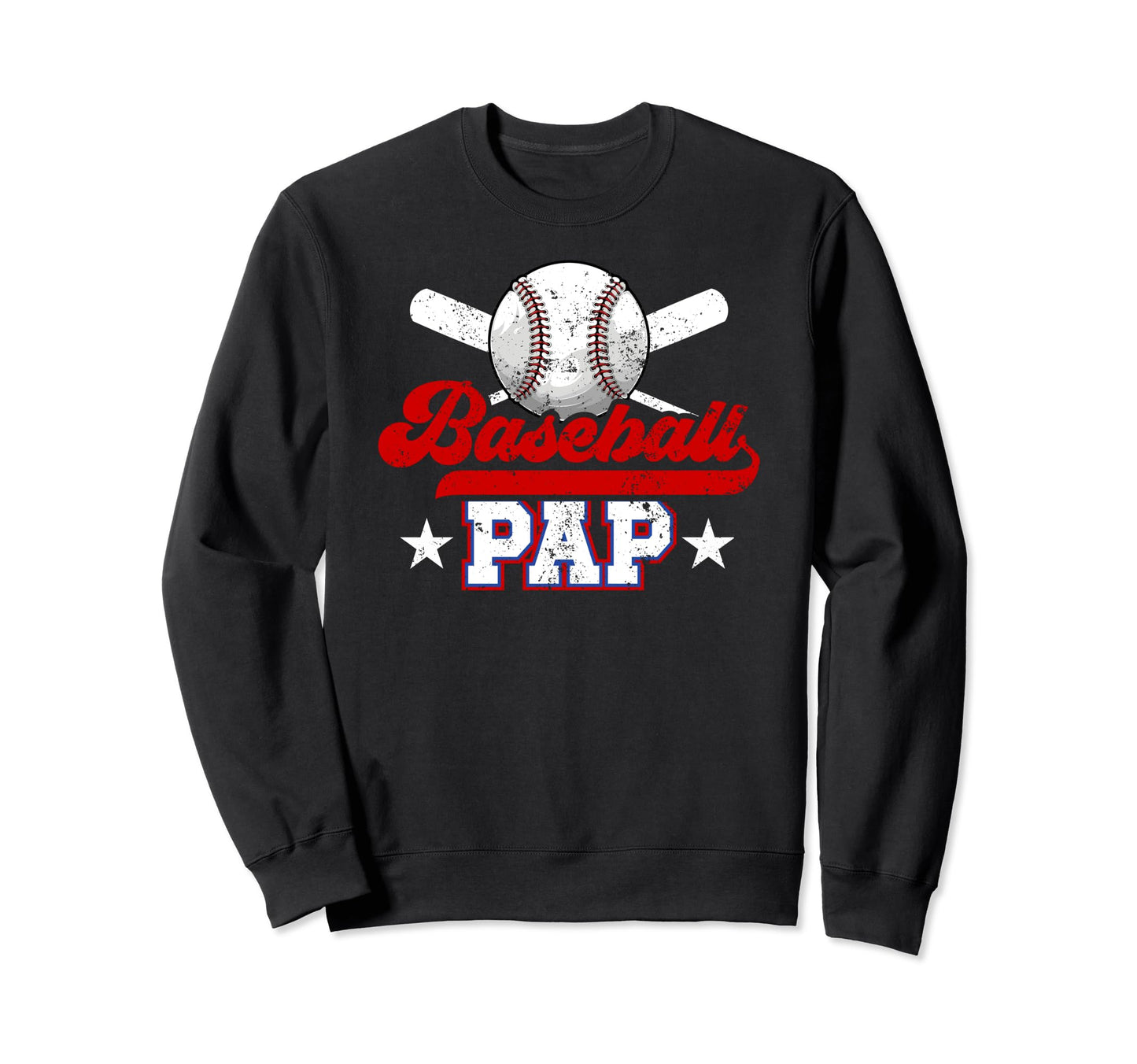 Baseball Pap Grandpa Best Pap Sweatshirt - Casual Everyday Wear Unisex - T-Shirt, Sweatshirt, Hoodie