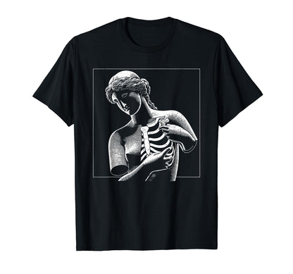 Venus Skeleton Aesthetic Vaporwave T-Shirt - Unique Graphic for Adults - T-Shirt, Sweatshirt, Hoodie