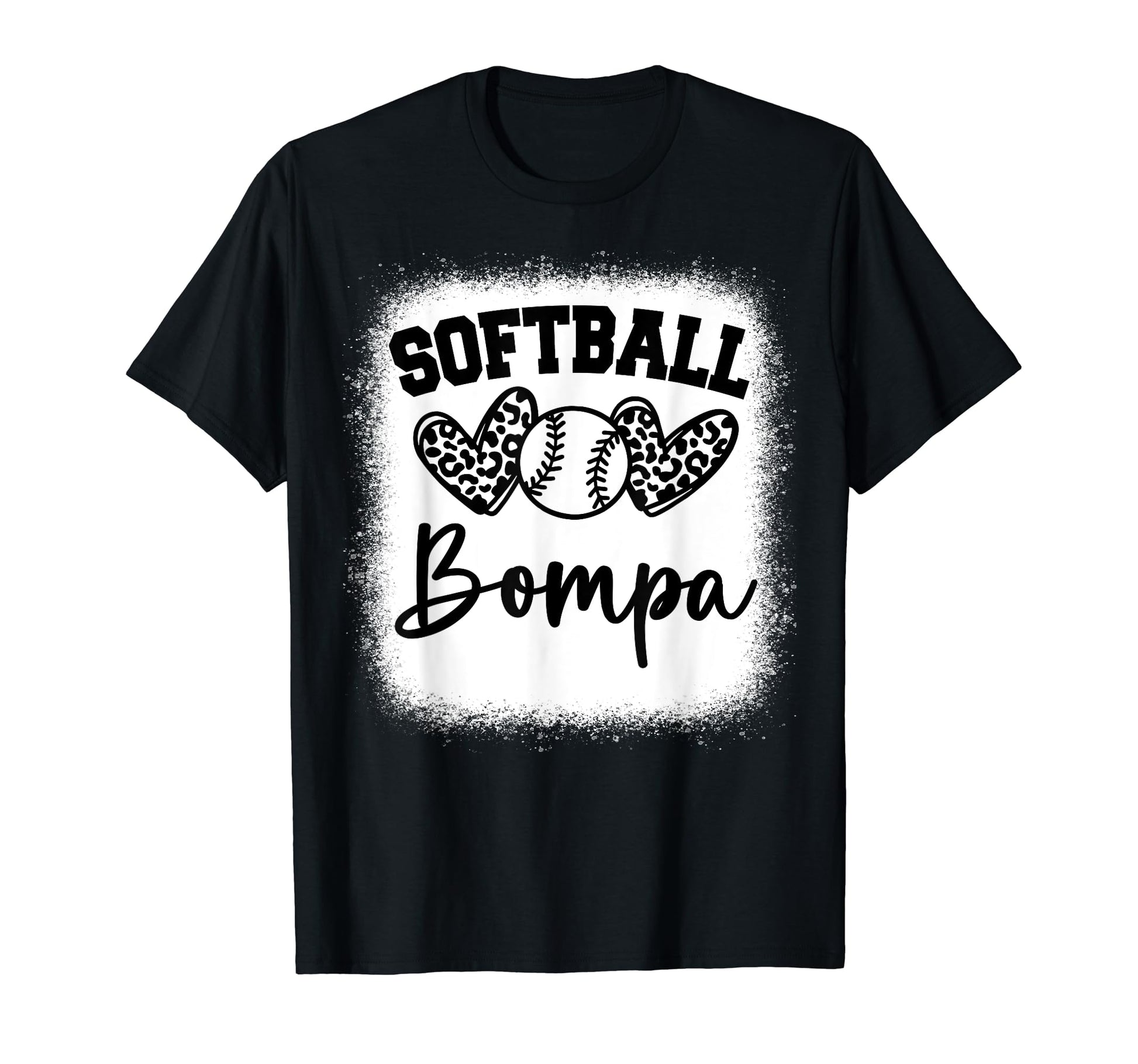 Personalized Baseball Heart Bompa T-Shirt - Casual Everyday Wear Men Women - T-Shirt, Sweatshirt, Hoodie