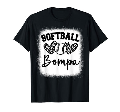 Personalized Baseball Heart Bompa T-Shirt - Casual Everyday Wear Men Women - T-Shirt, Sweatshirt, Hoodie