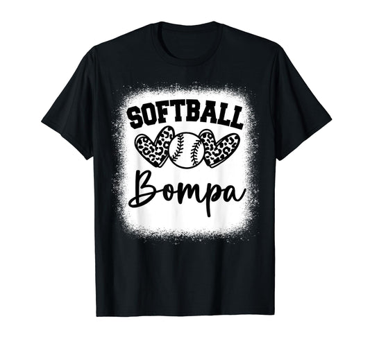 Personalized Baseball Heart Bompa T-Shirt - Casual Everyday Wear Men Women - T-Shirt, Sweatshirt, Hoodie
