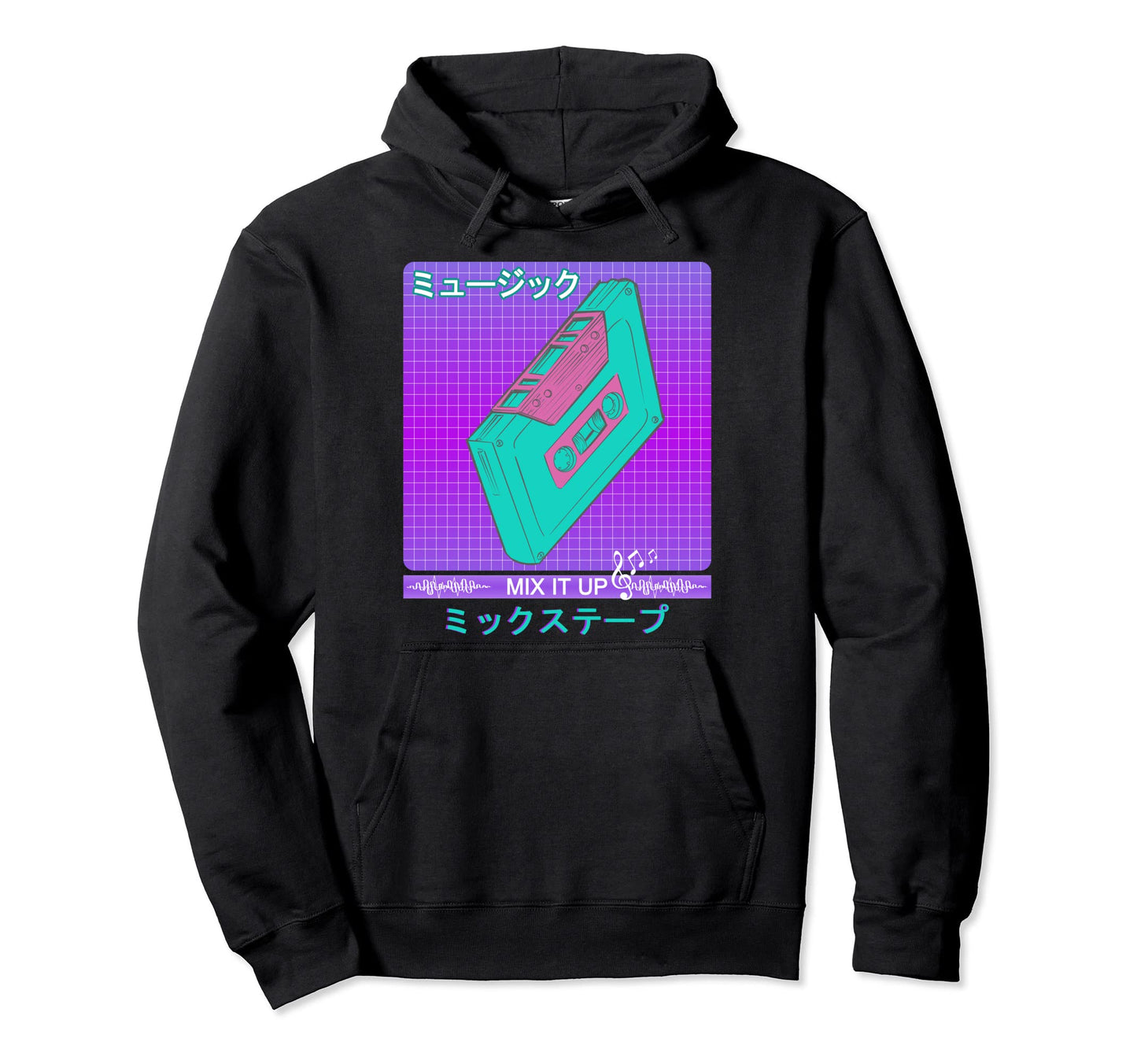 Mix Tape 90S 80S Japanese Otaku Aesthetic Hoodie - Novelty Apparel Unisex - T-Shirt, Sweatshirt, Hoodie