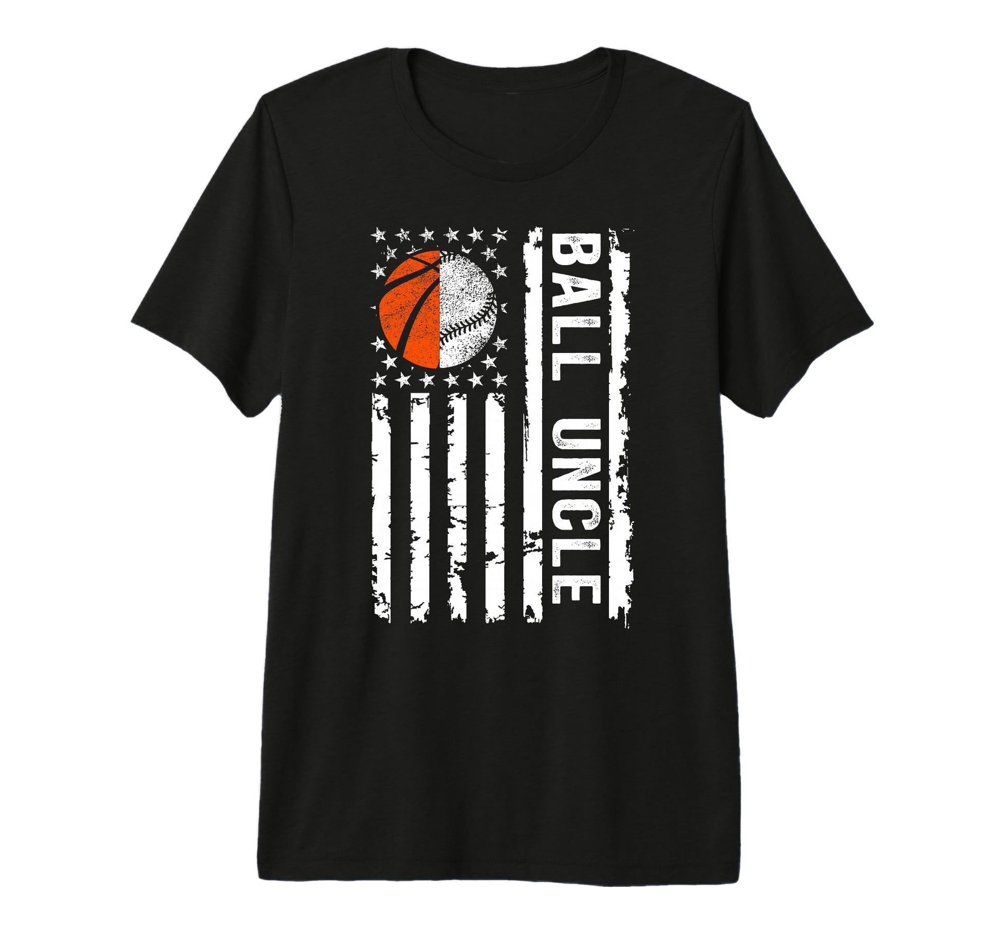 Mens Ball Uncle Us Flag Baseball T-Shirt - Minimalist Print for Adults - T-Shirt, Sweatshirt, Hoodie
