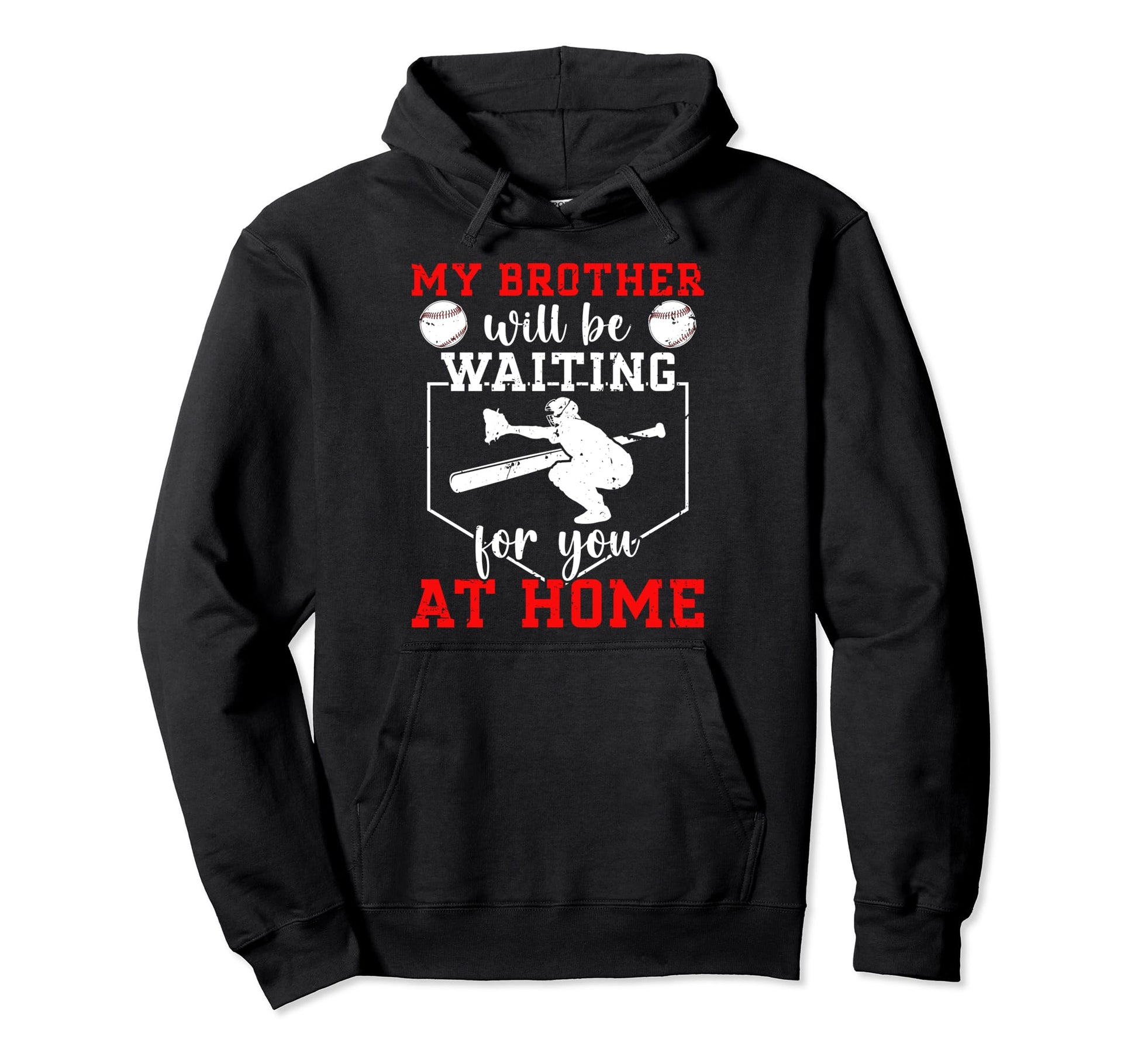 Home Baseball Catcher Sister Baseball Hoodie - Graphic Print Unisex - T-Shirt, Sweatshirt, Hoodie