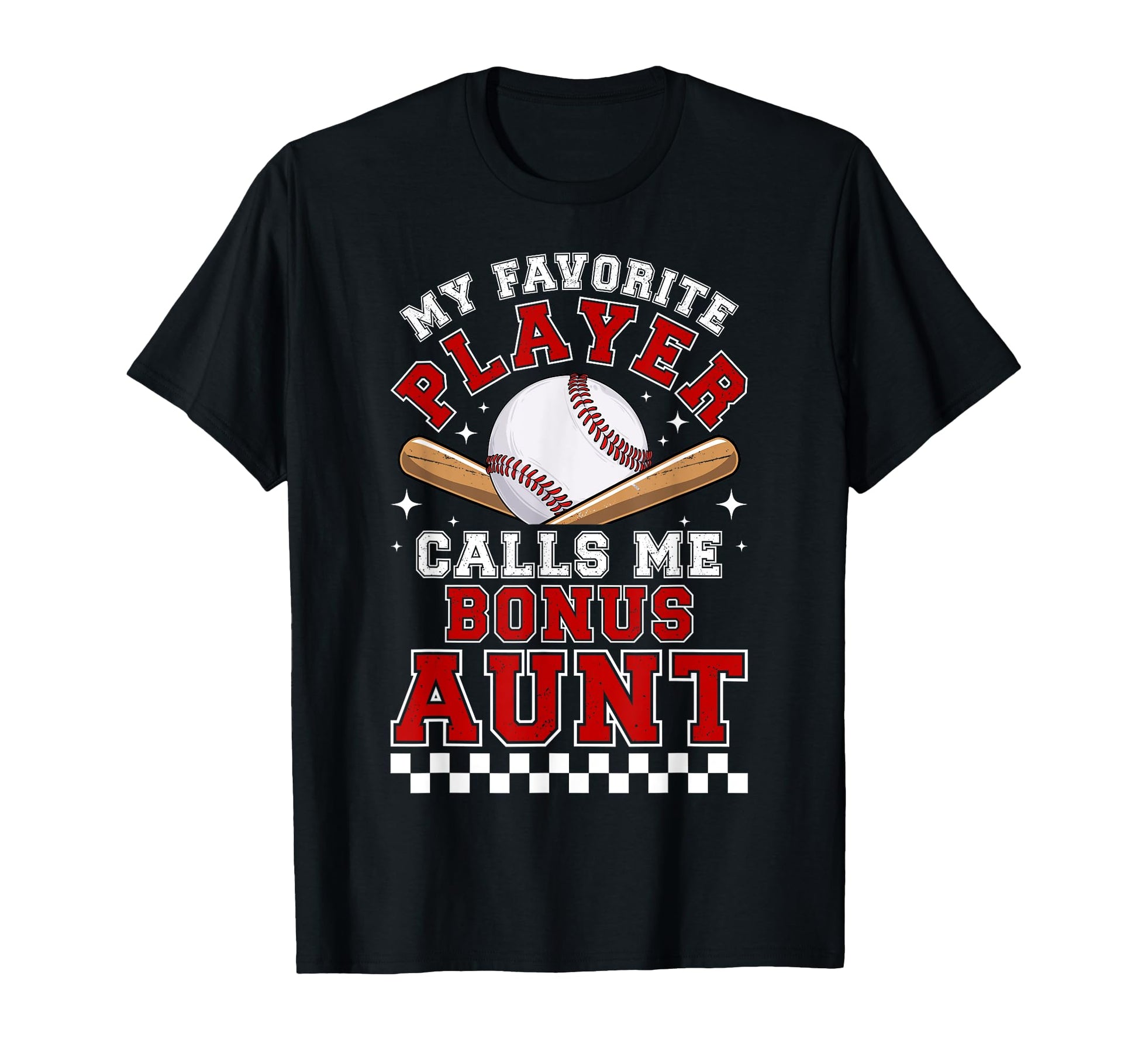 Proud Baseball Bonus Aunt Baseball T-Shirt - Aesthetic Graphic for Adults - T-Shirt, Sweatshirt, Hoodie