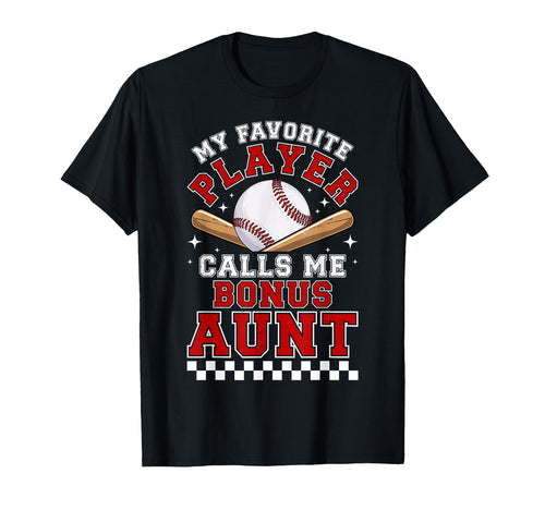 Proud Baseball Bonus Aunt Baseball T-Shirt - Aesthetic Graphic for Adults - T-Shirt, Sweatshirt, Hoodie