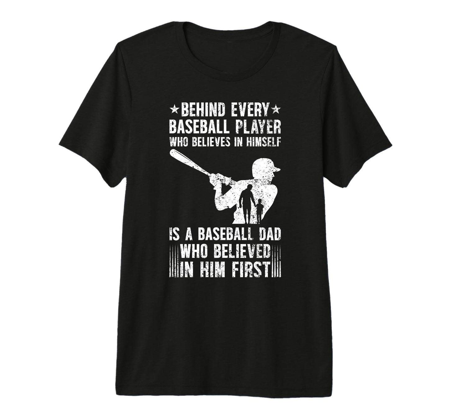 Mens Baseball Dad Proud Father T-Shirt - Custom Art Print Men Women - T-Shirt, Sweatshirt, Hoodie