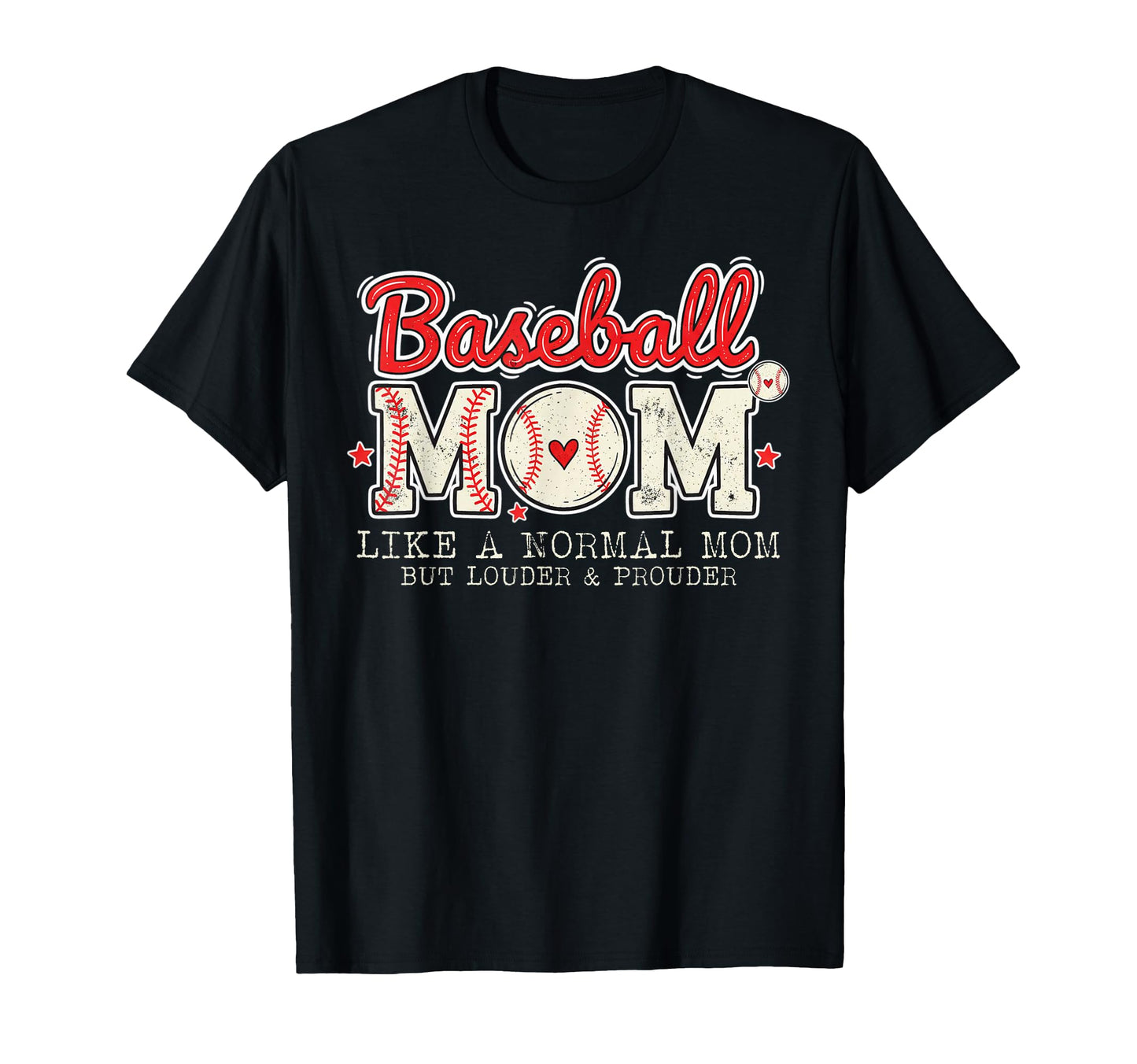 Baseball Mom Loud And Proud Baseball T-Shirt - Unique Graphic for Adults - T-Shirt, Sweatshirt, Hoodie