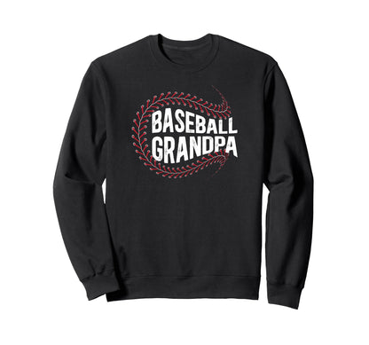 Baseball Grandpa Proud Grandpa Baseball Sweatshirt - Graphic Print Unisex - T-Shirt, Sweatshirt, Hoodie