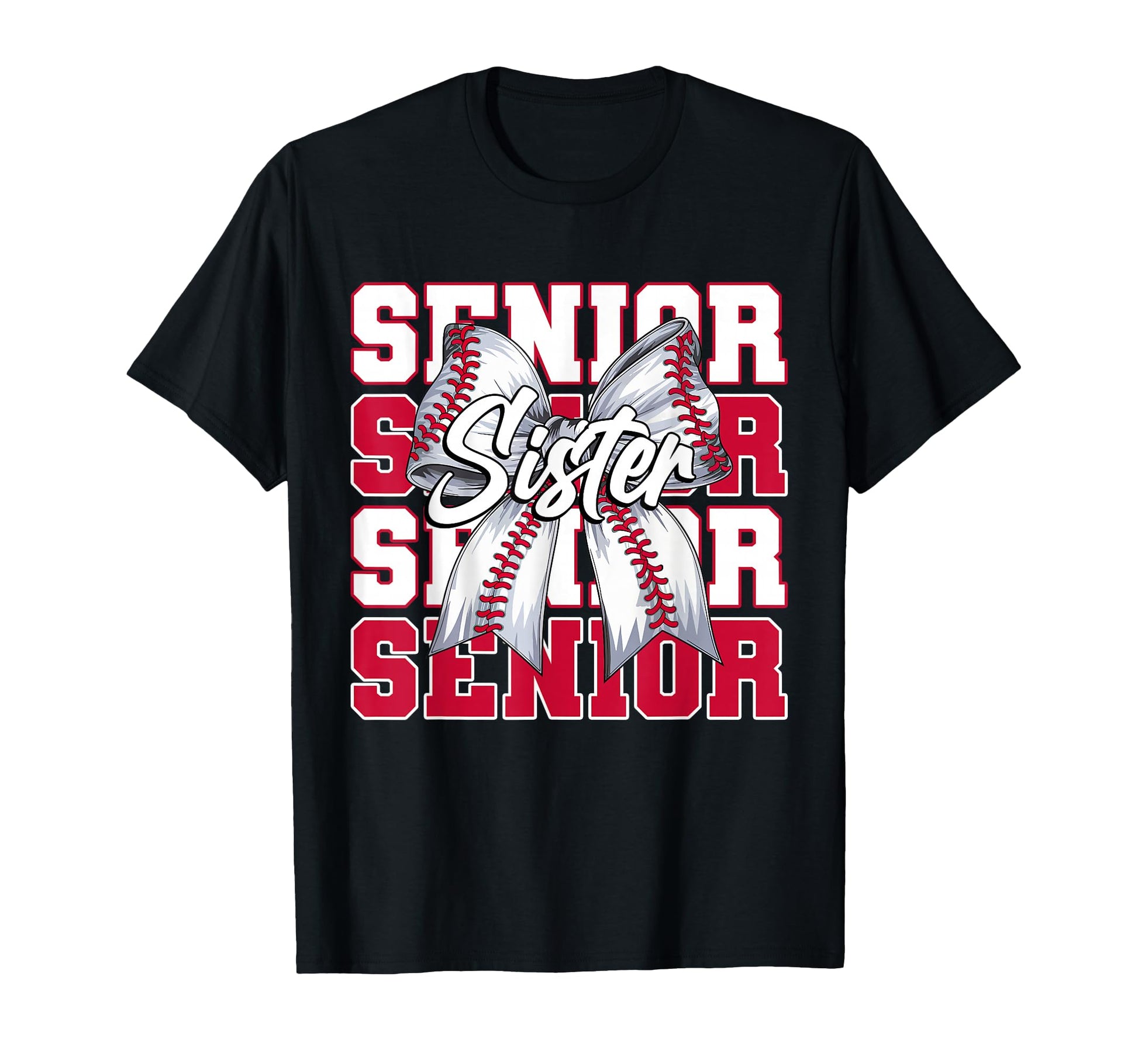 Baseball Sister Senior 2026 Coquette T-Shirt - Aesthetic Graphic Men Women - T-Shirt, Sweatshirt, Hoodie