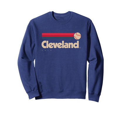 Cleveland Baseball Softball Ohio Sweatshirt - Unique Graphic for Adults - T-Shirt, Sweatshirt, Hoodie