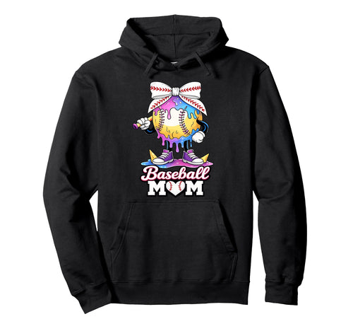 Coquette Baseball Ice Cream Drip Hoodie - Novelty Apparel Men Women - T-Shirt, Sweatshirt, Hoodie