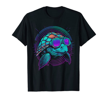 1980S 1990S Vaporwave Japanese Turtle T-Shirt - Novelty Apparel for Adults - T-Shirt, Sweatshirt, Hoodie