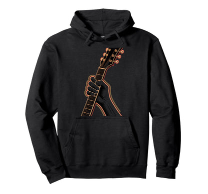 Guitarist Hand Fretboard Electric Rock Blues Hoodie - Unique Graphic Unisex - T-Shirt, Sweatshirt, Hoodie