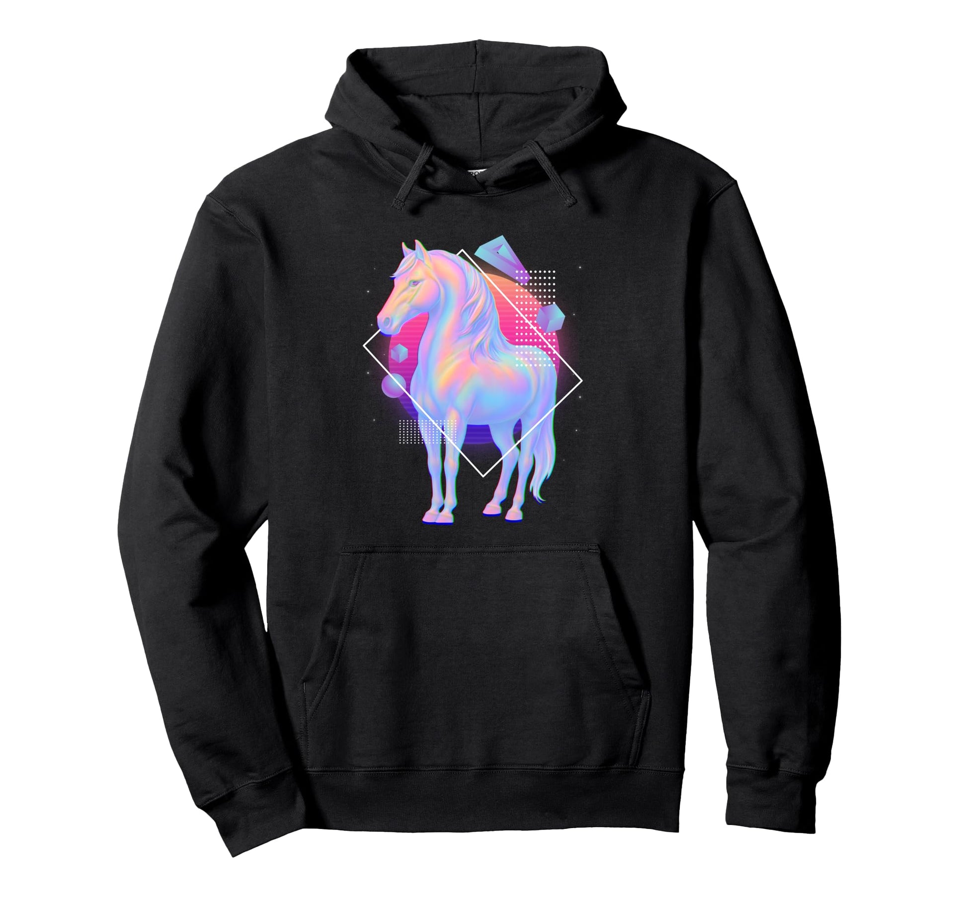 Horse Pastel Rainbow Animal Aesthetic Hoodie - Graphic Print for Adults - T-Shirt, Sweatshirt, Hoodie