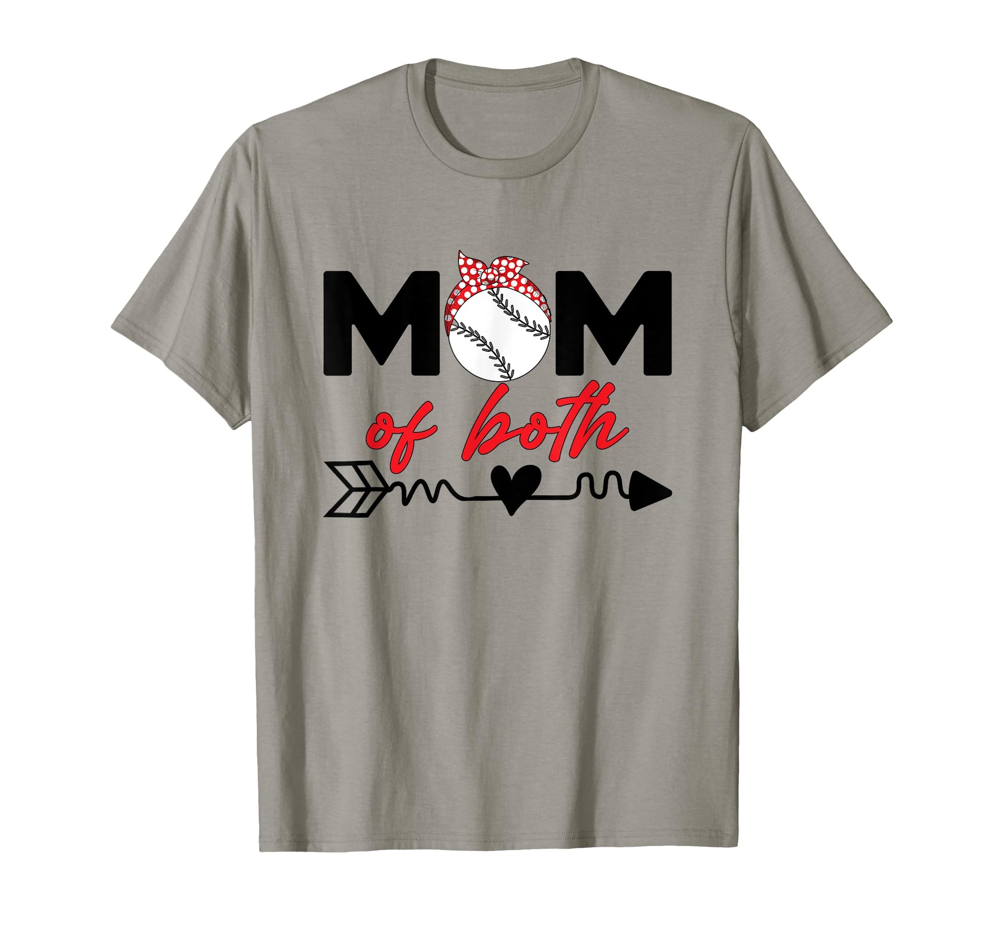 Mom Both Game Day Baseball Softball T-Shirt - Aesthetic Graphic Unisex - T-Shirt, Sweatshirt, Hoodie