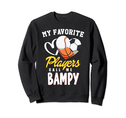 My Favorite Players Baseball Soccer Sweatshirt - Trendy Graphic for Adults - T-Shirt, Sweatshirt, Hoodie
