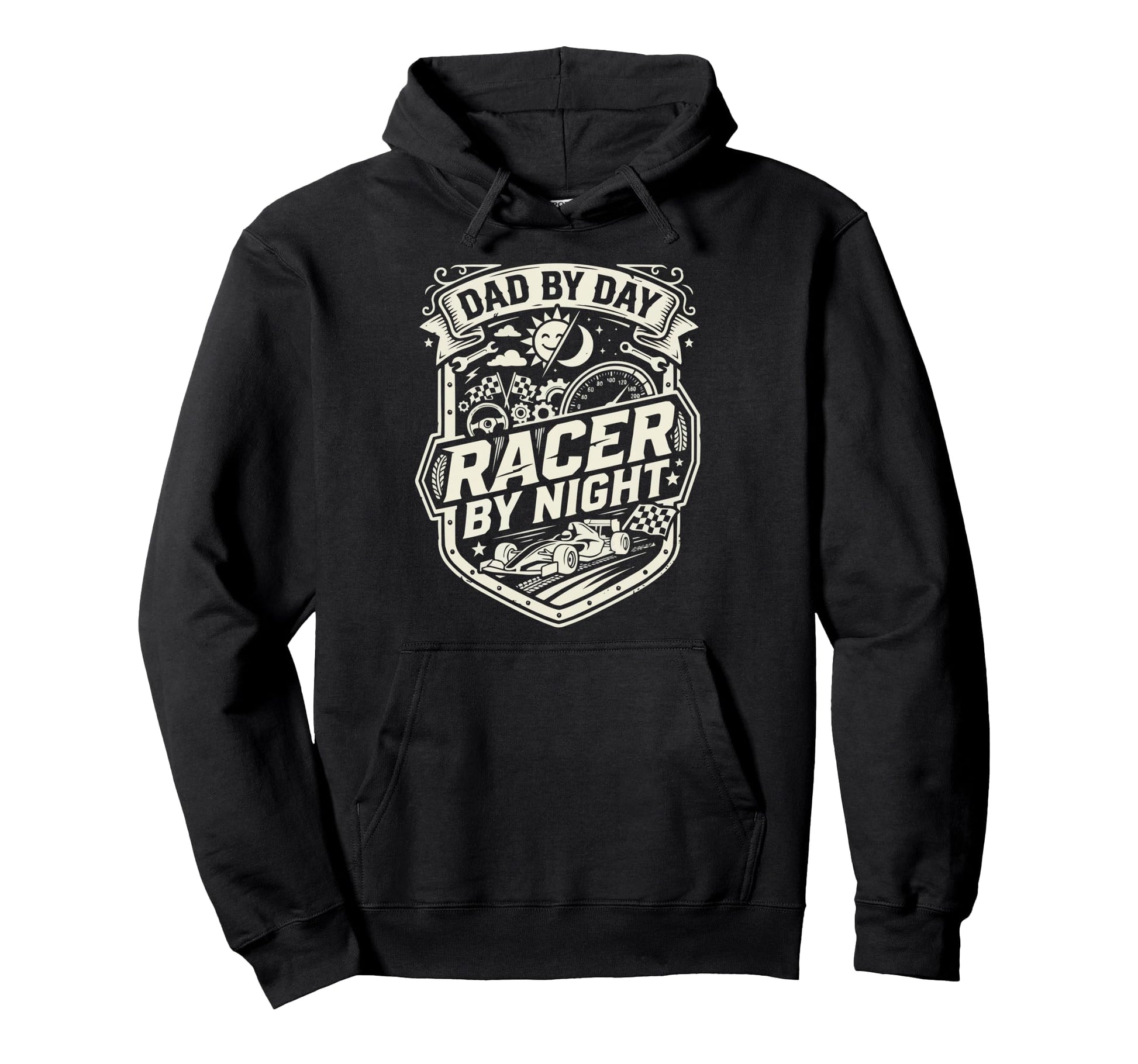 Sim Racing Dad Virtual Racing Game Hoodie - Casual Everyday Wear Unisex - T-Shirt, Sweatshirt, Hoodie