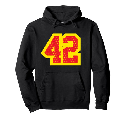42 Jersey Athletic Varsity Sports Hoodie - Minimalist Print Unisex - T-Shirt, Sweatshirt, Hoodie