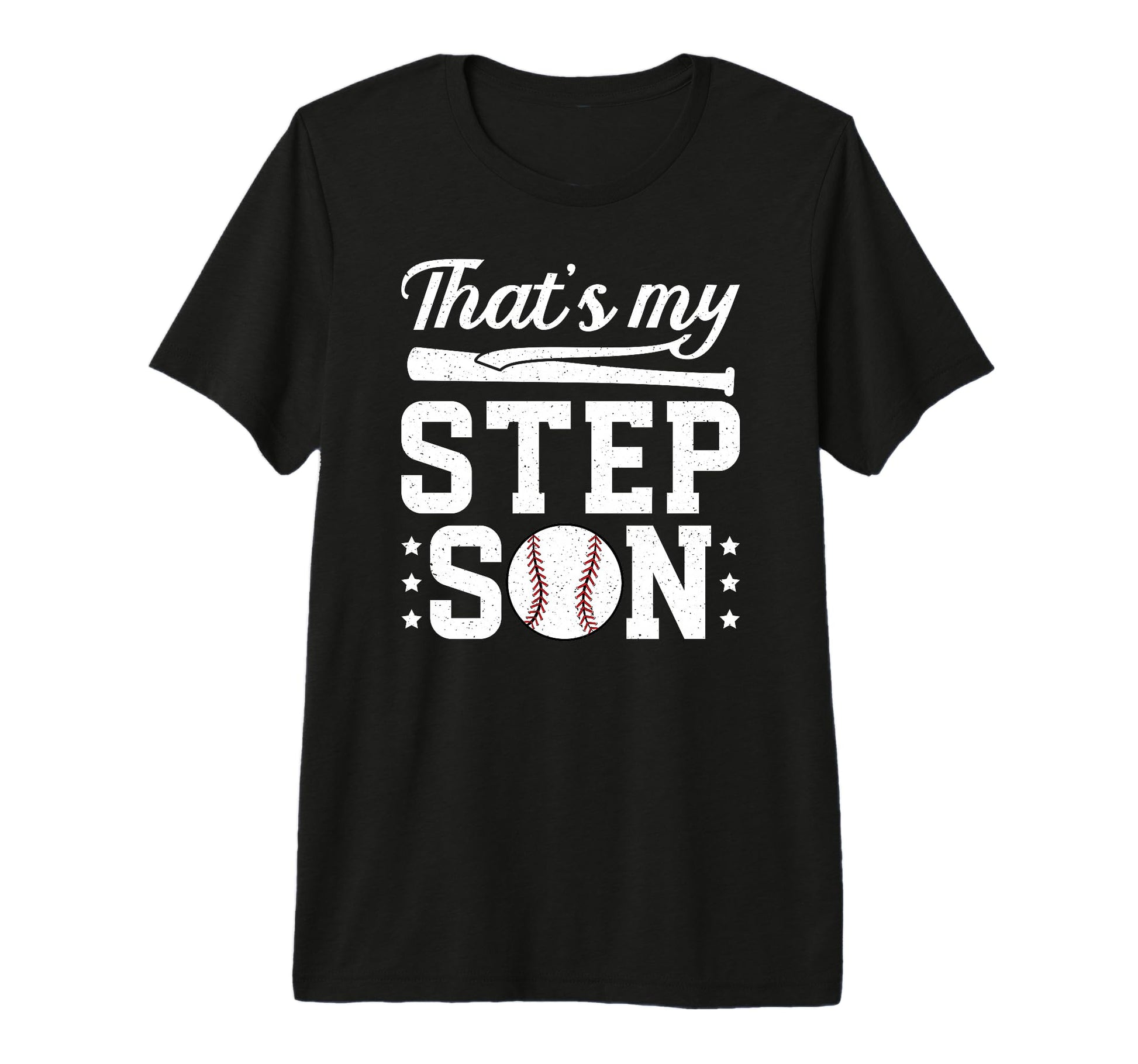 Mens Proud Baseball Step Dad Baseball T-Shirt - Trendy Graphic for Adults - T-Shirt, Sweatshirt, Hoodie