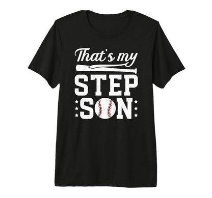 Mens Proud Baseball Step Dad Baseball T-Shirt - Trendy Graphic for Adults - T-Shirt, Sweatshirt, Hoodie