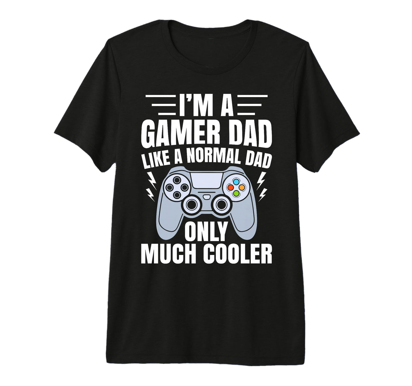 Gamer Dad Like Normal Dad Funny T-Shirt - Minimalist Print for Adults - T-Shirt, Sweatshirt, Hoodie