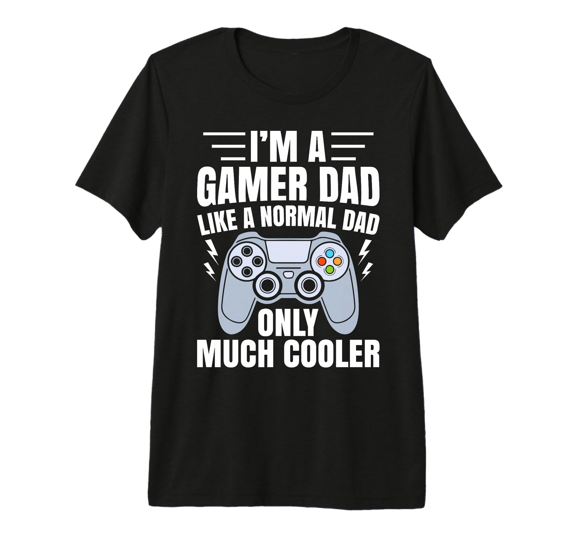 Gamer Dad Like Normal Dad Funny T-Shirt - Minimalist Print for Adults - T-Shirt, Sweatshirt, Hoodie